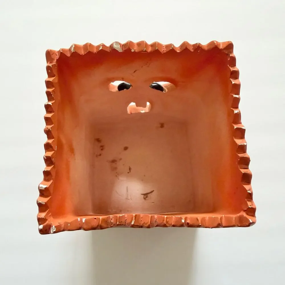 Vintage Ceramic Scared Bag Halloween Tealight Votive Candle Holder Robert Allan